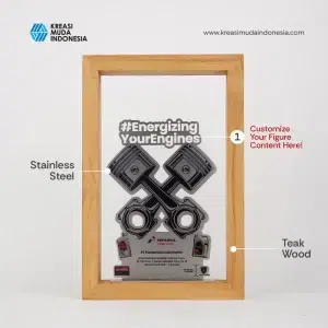 Plakat Frame Kayu Pertamina Lubricants KMI Plakat Frame Kayu Pertamina Lubricants