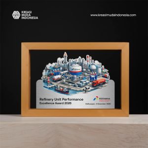 Plakat Miniatur Pabrik Excellence Award KMI Plakat Miniatur Pabrik Excellence Award